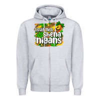 Heather Grey St. Patrick's Little miss shenanigans Zipper Hoodie - OliviaCreatesArt