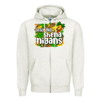 Oatmeal Heather St. Patrick's Little miss shenanigans Zipper Hoodie - OliviaCreatesArt