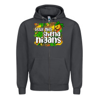 Smoke St. Patrick's Little miss shenanigans Zipper Hoodie - OliviaCreatesArt