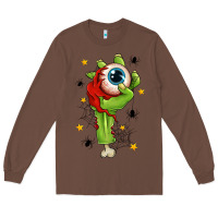 Chestnut Zombie Hand with Eyeball Long Sleeve Tee - texasbilliewilder
