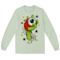Matcha Zombie Hand with Eyeball Long Sleeve Tee - texasbilliewilder