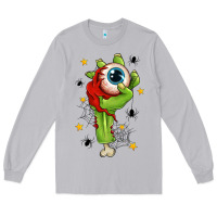 Moon Dust Zombie Hand with Eyeball Long Sleeve Tee - texasbilliewilder