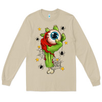 Mushroom Zombie Hand with Eyeball Long Sleeve Tee - texasbilliewilder