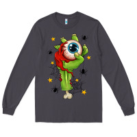 Smoke Zombie Hand with Eyeball Long Sleeve Tee - texasbilliewilder
