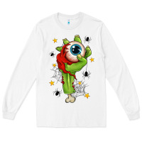 White Zombie Hand with Eyeball Long Sleeve Tee - texasbilliewilder