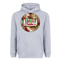 Heather Grey Family Christmas Heavyweight Hoodie - FaDigitalArtStudio