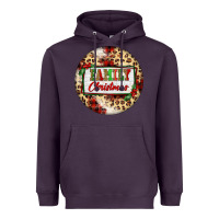 Plum Family Christmas Heavyweight Hoodie - FaDigitalArtStudio