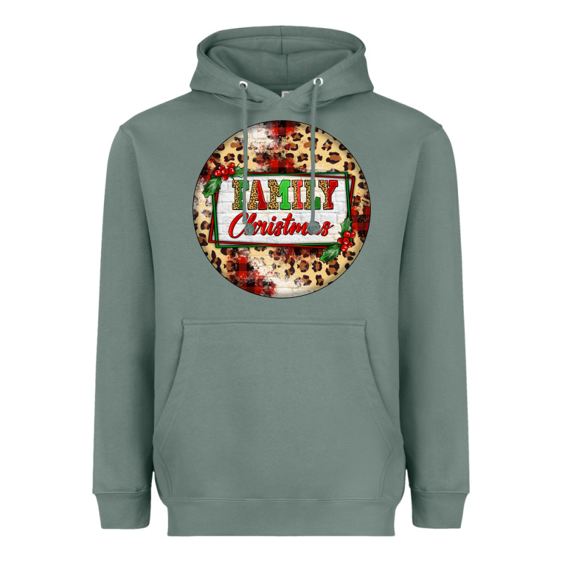 Family Christmas Heavyweight Hoodie by FaDigitalArtStudio | Teevron
