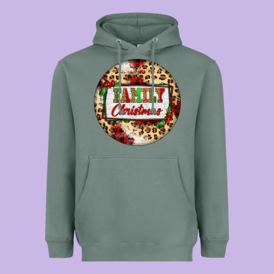 Family Christmas Heavyweight Hoodie Designed By Fadigitalartstudio