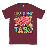 Burgundy too many tabs Classic Tee - Artiststas