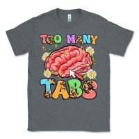 Charcoal Heather too many tabs Classic Tee - Artiststas