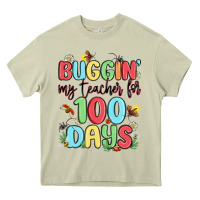 Mossy buggin my teacher for 100 days Heavy Core Tee - MaliasSmallBusiness