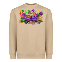 Mushroom mardi gras truck Heavyweight Sweatshirt - CowGirlArtShop