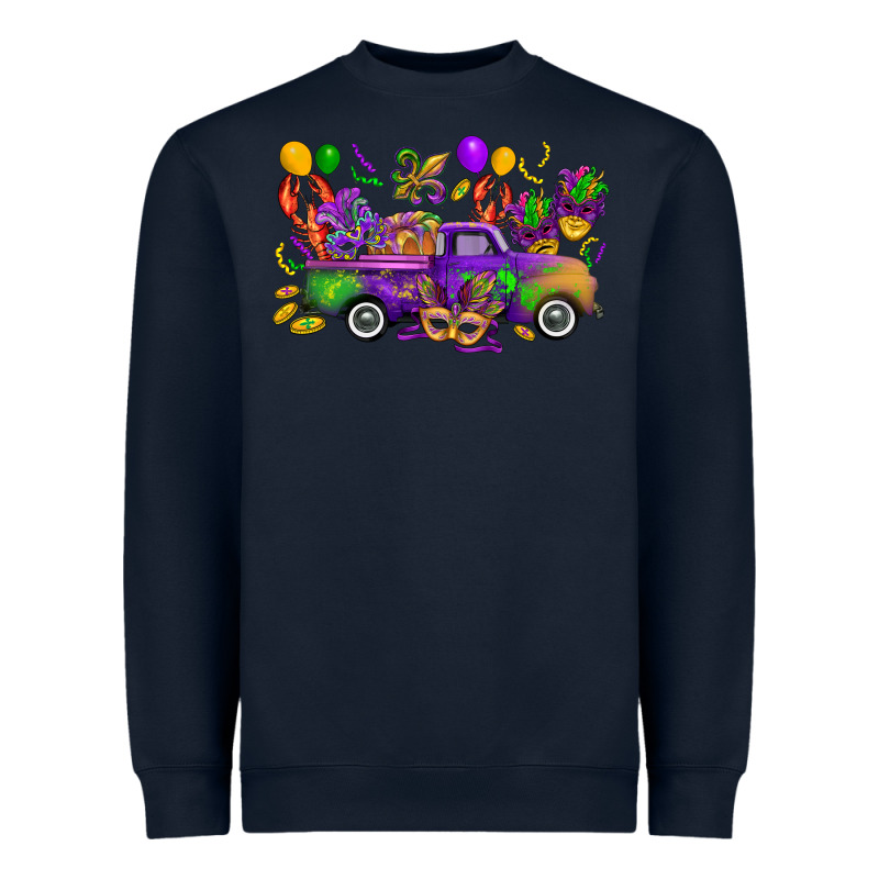 Mardi Gras Truck Heavyweight Sweatshirt by CowGirlArtShop | Teevron