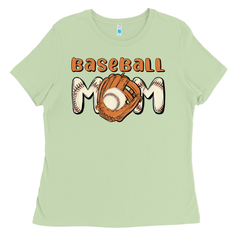 Baseball Mom Ladies Tee by MaliasSmallBusiness | Teevron