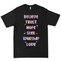 Black believe like mary trust like joseph valentine s da Premium Tee - MaliasSmallBusiness