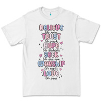 White believe like mary trust like joseph valentine s da Premium Tee - MaliasSmallBusiness