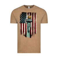 Vintage Coffee statue of liberty torch Vintage Tee - BarkalooDesign
