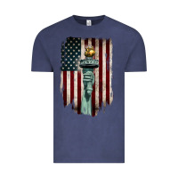 Vintage Denim statue of liberty torch Vintage Tee - BarkalooDesign