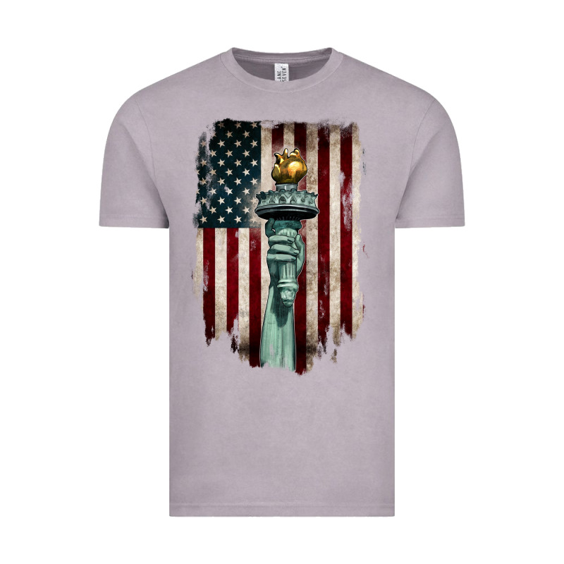 Statue Of Liberty Torch Vintage Tee by BarkalooDesign | Teevron
