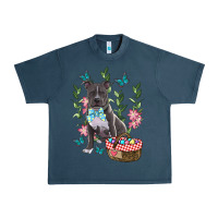 Midnight Navy Easter Pitbull Urban Heavy Tee - RanaPortraitStore