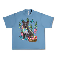 Pebble Blue Easter Pitbull Urban Heavy Tee - RanaPortraitStore