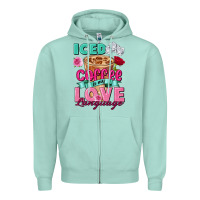 Seafoam Iced Coffee is my love language Valentine's Day Zipper Hoodie - FaDigitalArtStudio