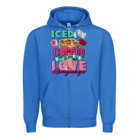 Iced Coffee Is My Love Language Valentine's Day Zipper Hoodie | Teevron