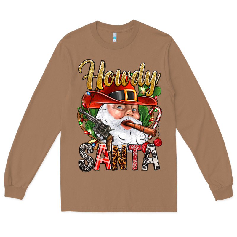 Howdy Santa Long Sleeve Tee by NancyCooperArtShop | Teevron