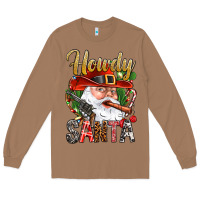 Toasted Coconut Howdy Santa Long Sleeve Tee - NancyCooperArtShop