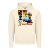 Vintage Artic louisiana  sunset map magnolia Vintage Hoodie - BarkalooDesign