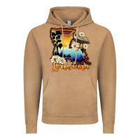 Vintage Camel louisiana  sunset map magnolia Vintage Hoodie - BarkalooDesign