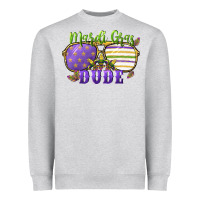 Heather Grey mardi gras dude Heavyweight Sweatshirt - CowGirlArtShop