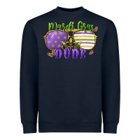 Navy mardi gras dude Heavyweight Sweatshirt - CowGirlArtShop