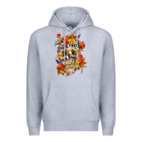 Heather Grey Sorta sweet sorta spooky Premium Hoodie - RanaPortraitStore