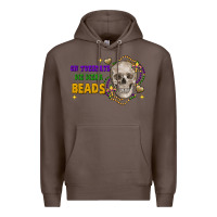 Coffee On tuesdays we wear beads skull Premium Hoodie - FaDigitalArtStudio