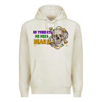 Oatmeal Heather On tuesdays we wear beads skull Premium Hoodie - FaDigitalArtStudio