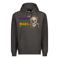 Smoke On tuesdays we wear beads skull Premium Hoodie - FaDigitalArtStudio