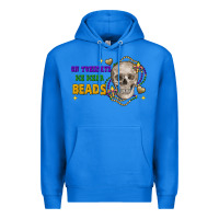 True Royal On tuesdays we wear beads skull Premium Hoodie - FaDigitalArtStudio