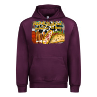 Mauve Wine feed me street food and tell me im pretty Urban Hoodie - RacoonDesign