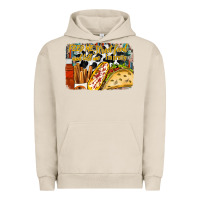 Pigment French Oak feed me street food and tell me im pretty Urban Hoodie - RacoonDesign