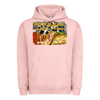 Pigment Salmon feed me street food and tell me im pretty Urban Hoodie - RacoonDesign