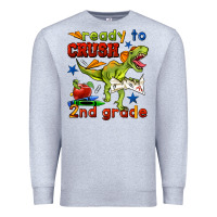 Heather Grey ready to crush 2nd grade Premium Sweatshirt - BundleAndBundleShop