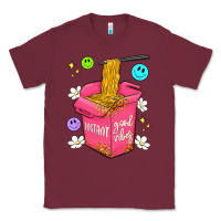 Burgundy instant good vibes Classic Tee - Artiststas