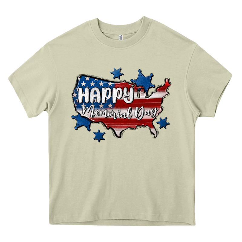 Happy Memorial Day Usa Heavy Core Tee by MaliasSmallBusiness | Teevron