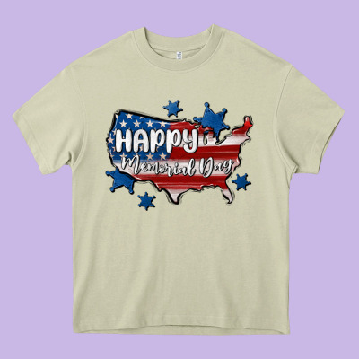 Happy Memorial Day Usa Heavy Core Tee Designed By Maliassmallbusiness