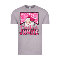 Vintage Zinc pink Christmas junkie Santa Claus Vintage Tee - Jasminsmagicworld