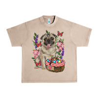French Oak Easter pug Urban Heavy Tee - RanaPortraitStore