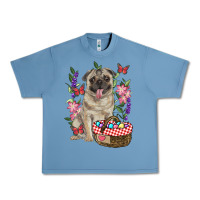 Pebble Blue Easter pug Urban Heavy Tee - RanaPortraitStore