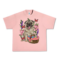 Salmon Easter pug Urban Heavy Tee - RanaPortraitStore